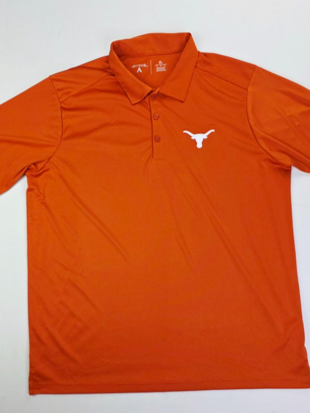 Antigua Texas Longhorns Burnt Orange Mens Size XL Embroidered Chest Logo Polo